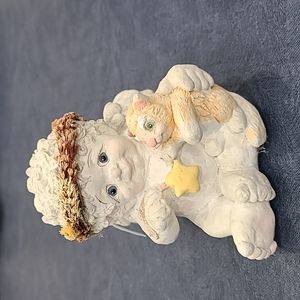 Dreamsicles 4" Angel with Star Kitty Cat 1993 Vintage Figurine
